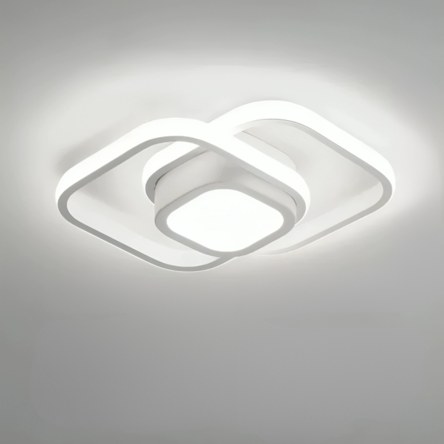LED Plafondlamp met Dubbele Ringen Modern Design Hal Gang Kantoor Balkon Verlichting Creatief