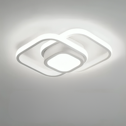 LED Plafondlamp met Dubbele Ringen Modern Design Hal Gang Kantoor Balkon Verlichting Creatief