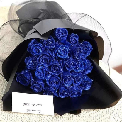 Glitter Kunstbloemen Rozen Set voor Decoratie - Blijvende Pracht met Fonkelend Effect - Ideaal voor Feesten & Geschenken