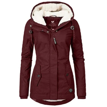 Dames Winterparka Met Capuchon Warm en Waterdicht