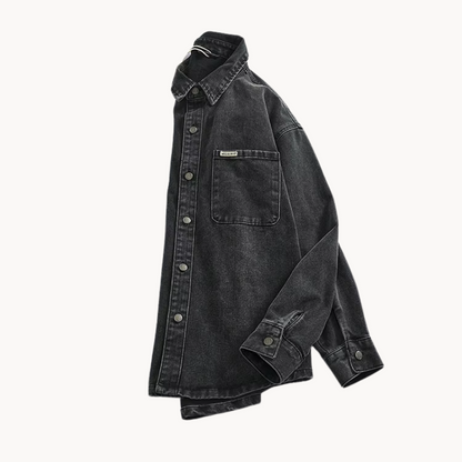 Western Denim Overhemd voor Mannen Blauw
