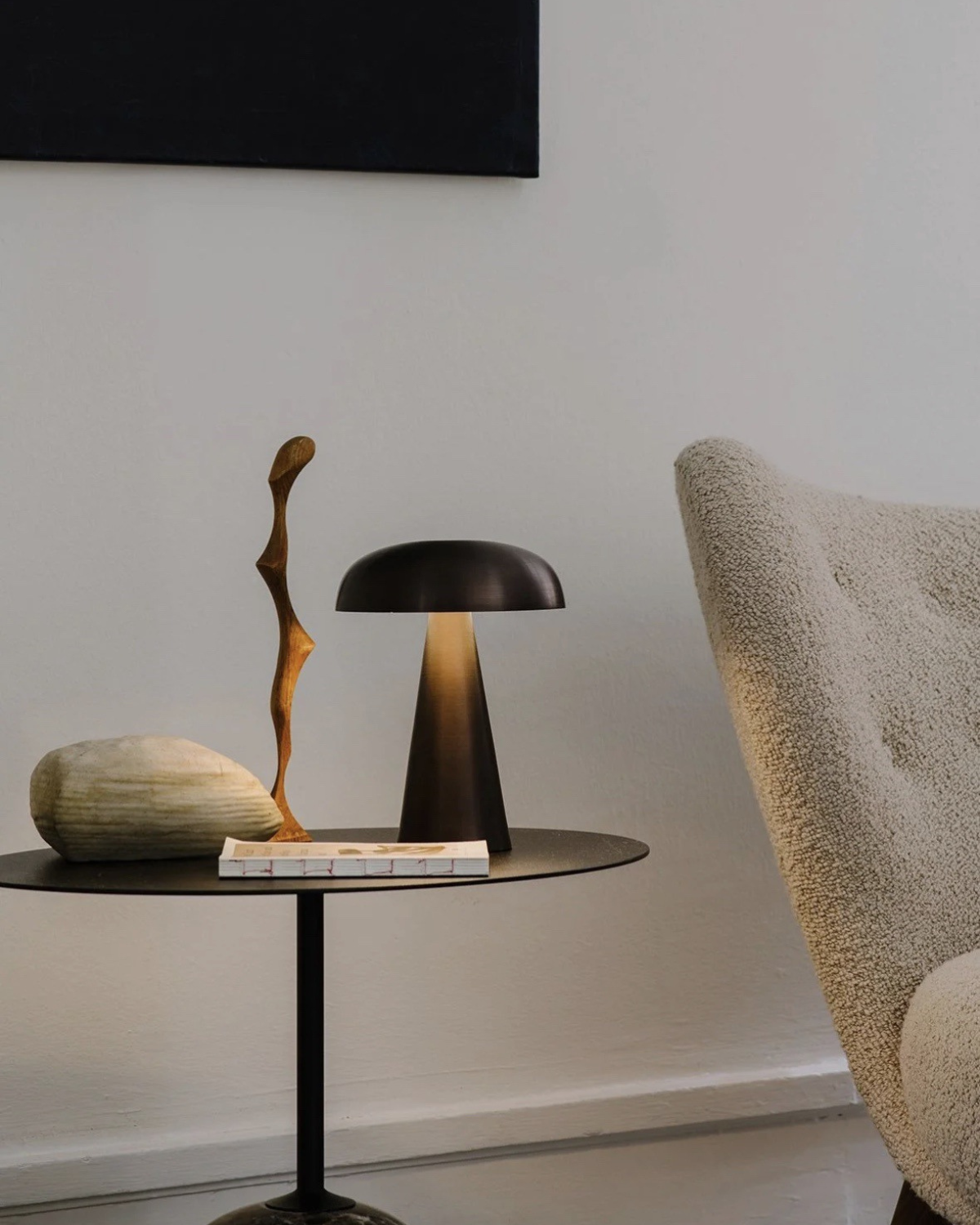 Draadloze Sculptuurlamp Acryl Dimbaar Touch Konus Vorm Decoratief Sfeerlicht Minimalistische Tafelverlichting Nachtlampje Woonkamer Slaapkamer