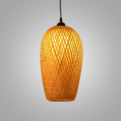 Handgemaakte Rotan Hanglamp – Scandinavisch Rustiek Design – Natuurlijke Sfeerverlichting