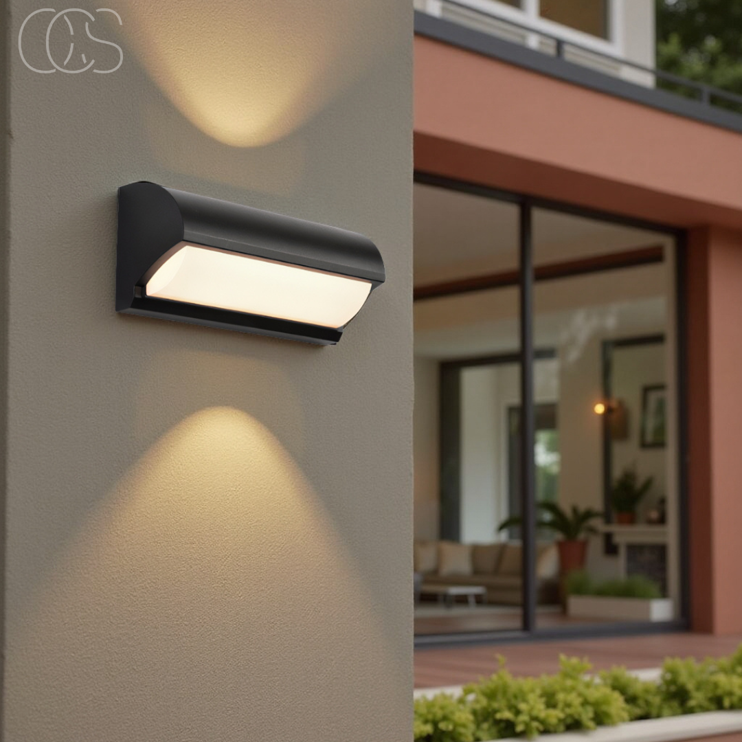 Buiten Wandlamp LED Zwart IP65 Waterdicht 3000K Warm Wit Tuin Balkon Gevel Modern