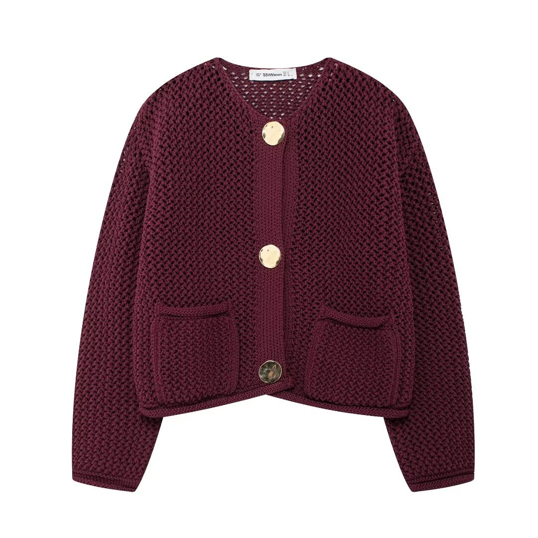 Dames Gebreid Vest Comfortabele Pasvorm - StudioMarella
