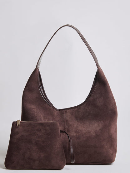 Halfronde Leren Tote Tas Vegan en Duurzaam