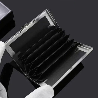 Kaarthouder met RFID-Bescherming Metalen Cardclip Zilver Zwart Goud