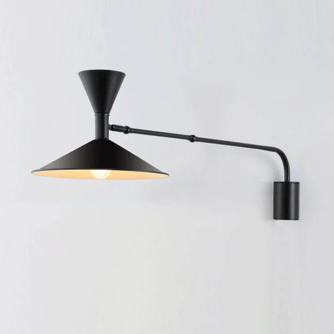 LED Wandlamp Verstelbaar Metaal E14 Modern Zwart Wit Woonkamer