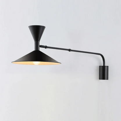 LED Wandlamp Verstelbaar Metaal E14 Modern Zwart Wit Woonkamer