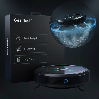 Autonome Robotstofzuiger met Slimme Navigatie en 16 Uur Accuduur | Automatische Stofzuiger voor Harde Vloeren Hout Vinyl Tegel Marmer USB Oplaadbaar Stil