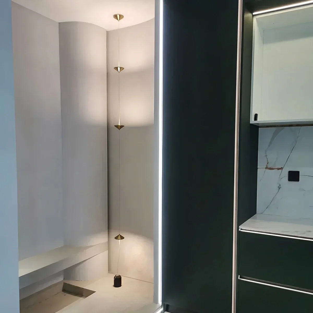 Vloer Tot Plafond Lamp 4 Lichtpunten LED 2,5-3,2 m Woonkamer Slaapkamer Werkkamer Minimalistische Staande Lamp Sfeerverlichting