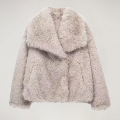 Dames Kunstbont Jas Faux Fur Warm en Stijlvol