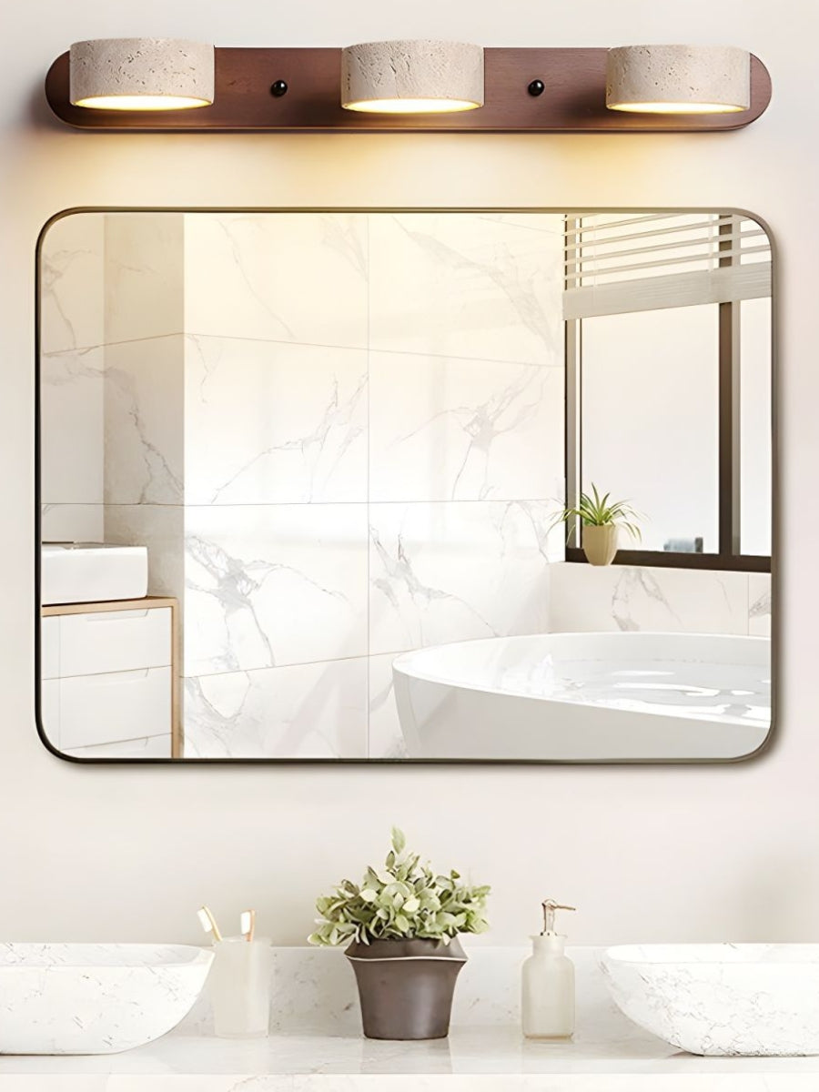 Wandlamp met meerdere lichtpunten natuursteen modern badkamerverlichting warmwit koelwit 2-3-4 lichts stenen armatuur