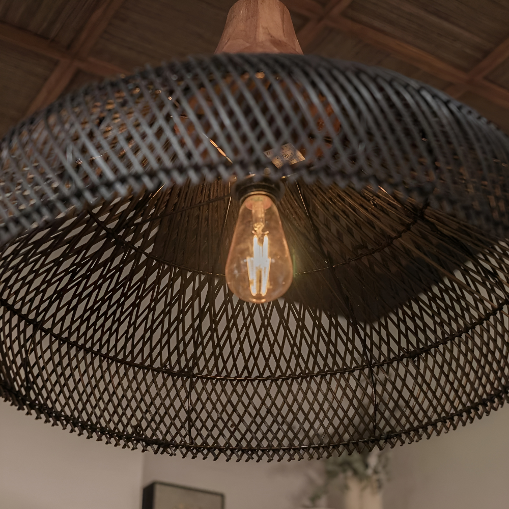 Hanglamp Rattan Bamboe Handgevlochten Bohemian Retro E27 Ø40 Ø60 Eetkamer