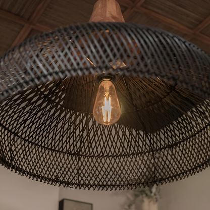 Hanglamp Rattan Bamboe Handgevlochten Bohemian Retro E27 Ø40 Ø60 Eetkamer