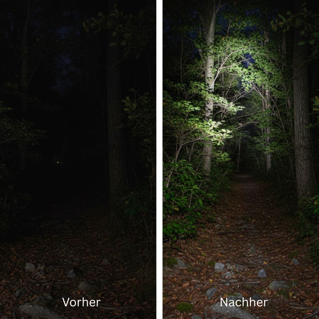 Krachtige LED Hoofdlamp 1000 Lumen met Roodlicht en Zoom Functie voor Wandelen Kamperen