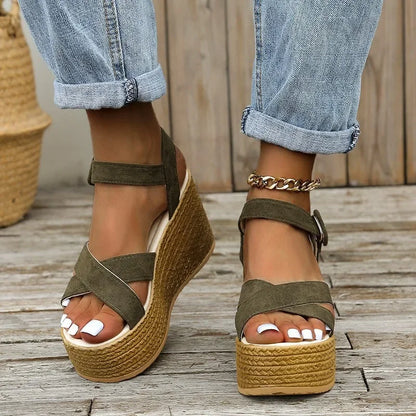 Vrouwensandalen met Sleehak Mooi en Stijlvol