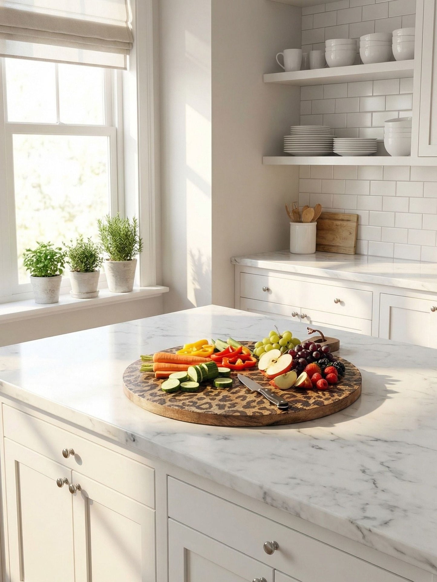 Houten Serveerplank Sapelehout Rond en Vierkant Scandinavisch Design voor Keuken en Tafel