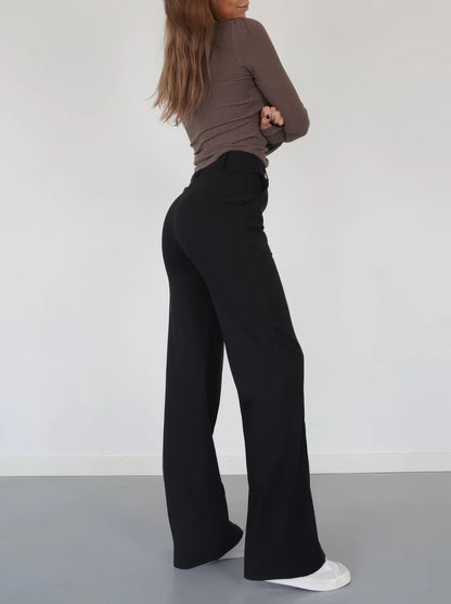 Hoge Taille Broeken Zomerse Stijl Chic Comfortabel