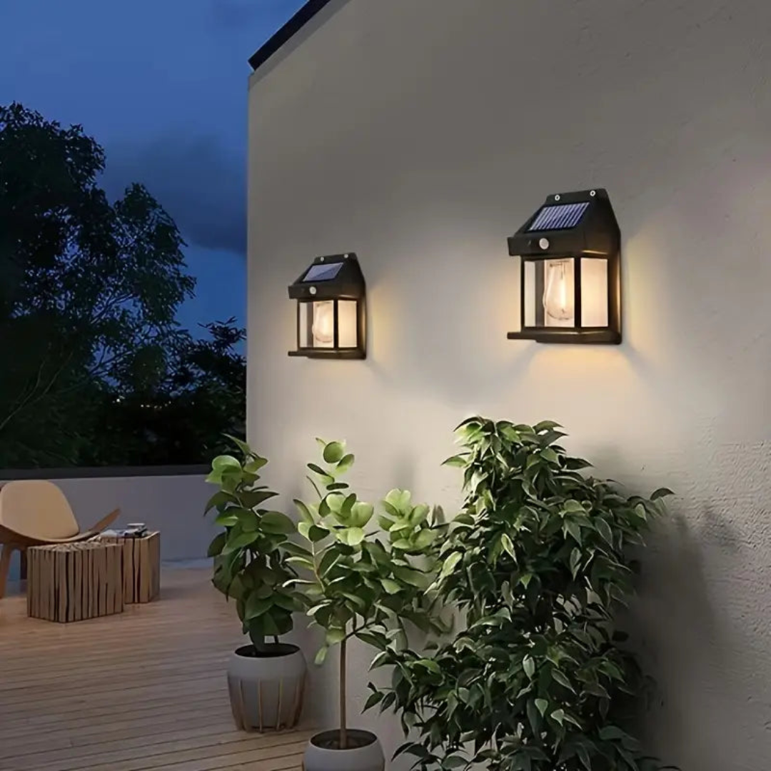 Solarlamp Buiten Bewegingssensor Scandinavisch Design 3W LED IP44 12 Uur