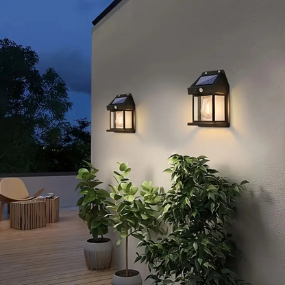 Solarlamp Buiten Bewegingssensor Scandinavisch Design 3W LED IP44 12 Uur