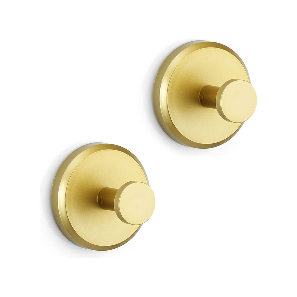 Handdoekhaak zonder Boren RVS Zuignap Badkameraccessoire Muurbevestiging Houder Handdoekhouder Zwart Zilver Goud Modern