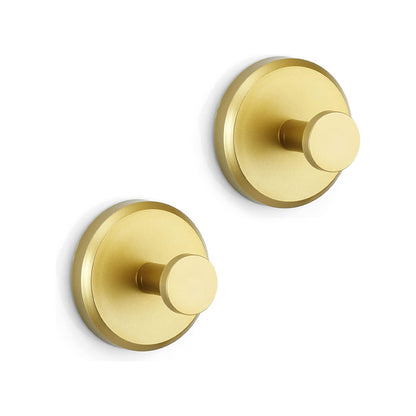 Handdoekhaak zonder Boren RVS Zuignap Badkameraccessoire Muurbevestiging Houder Handdoekhouder Zwart Zilver Goud Modern