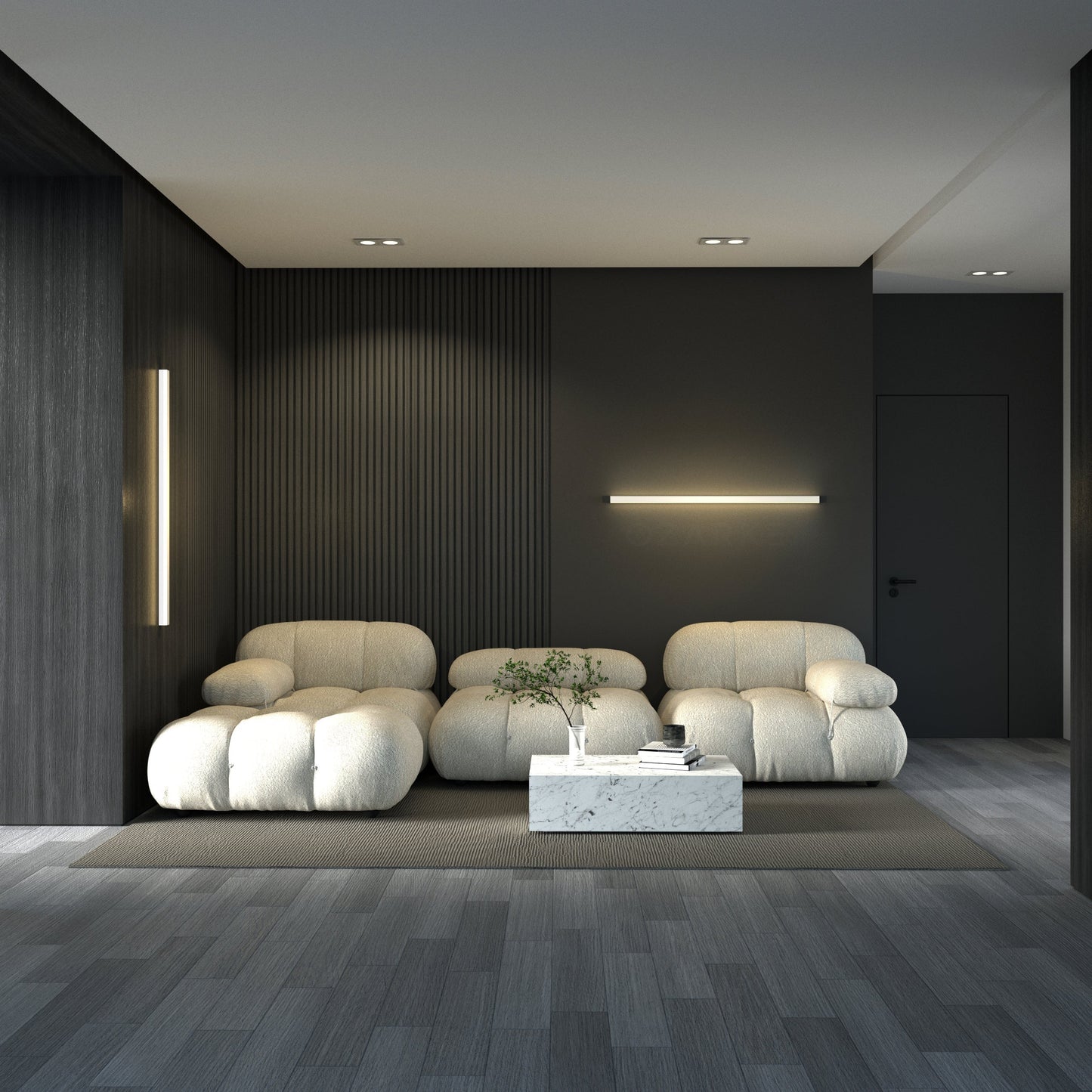 Minimalistische Lineaire Wandlamp Met Geïntegreerde LED Verlichting En Modern Design