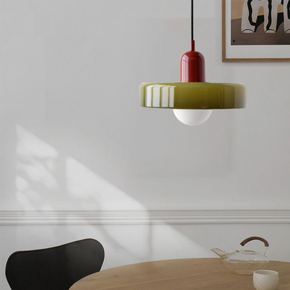 Luccon retro hanglamp glas G9 kleurrijk eettafel keuken verlichting design modern vintage