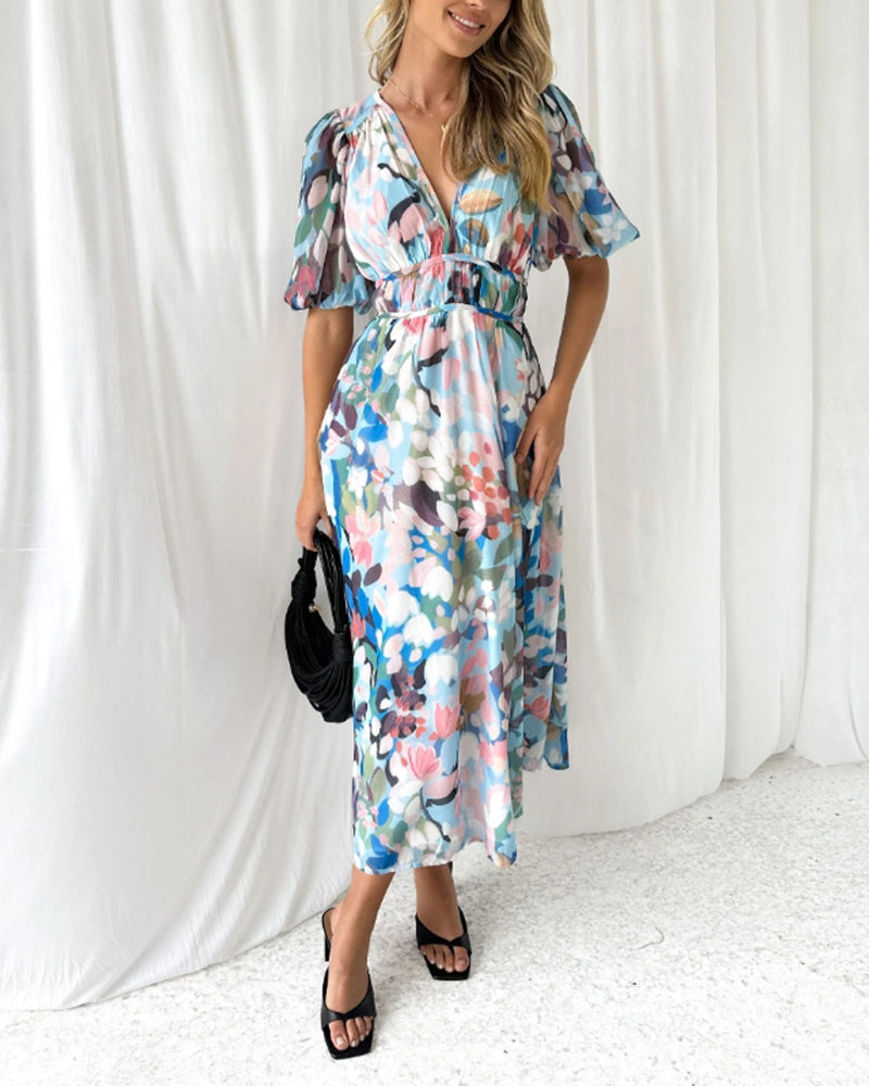 Dames Lange Jurk Boho Chic Stijl
