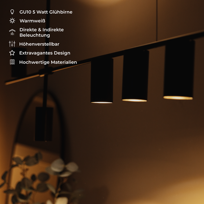 Hanglamp Aluminium Zwart 122cm Asymmetrisch Design Modern