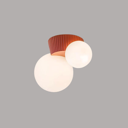 Moderne Plafondlamp met Dubbele Bollen – Stijlvolle Scandinavische Wandverlichting voor Woonkamer en Slaapkamer