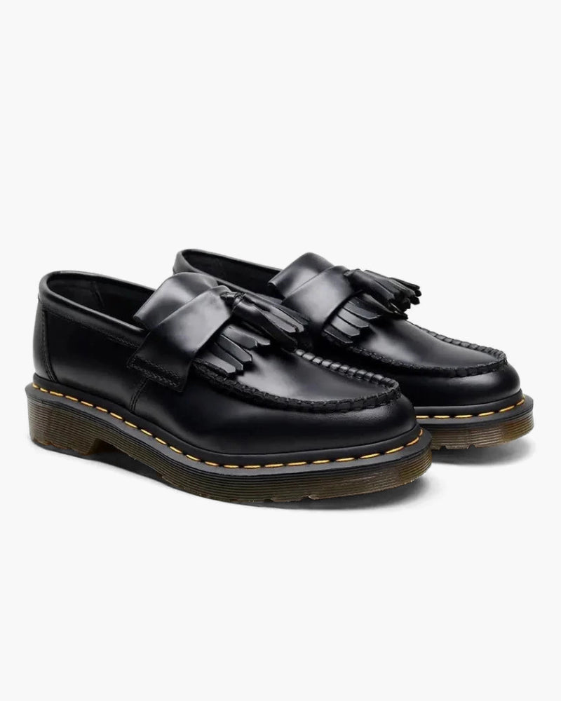 Heren Loafers van Leer met Kwasten en Profielzool → Heren Leer Loafers met Kwasten en Zool - StudioMarella