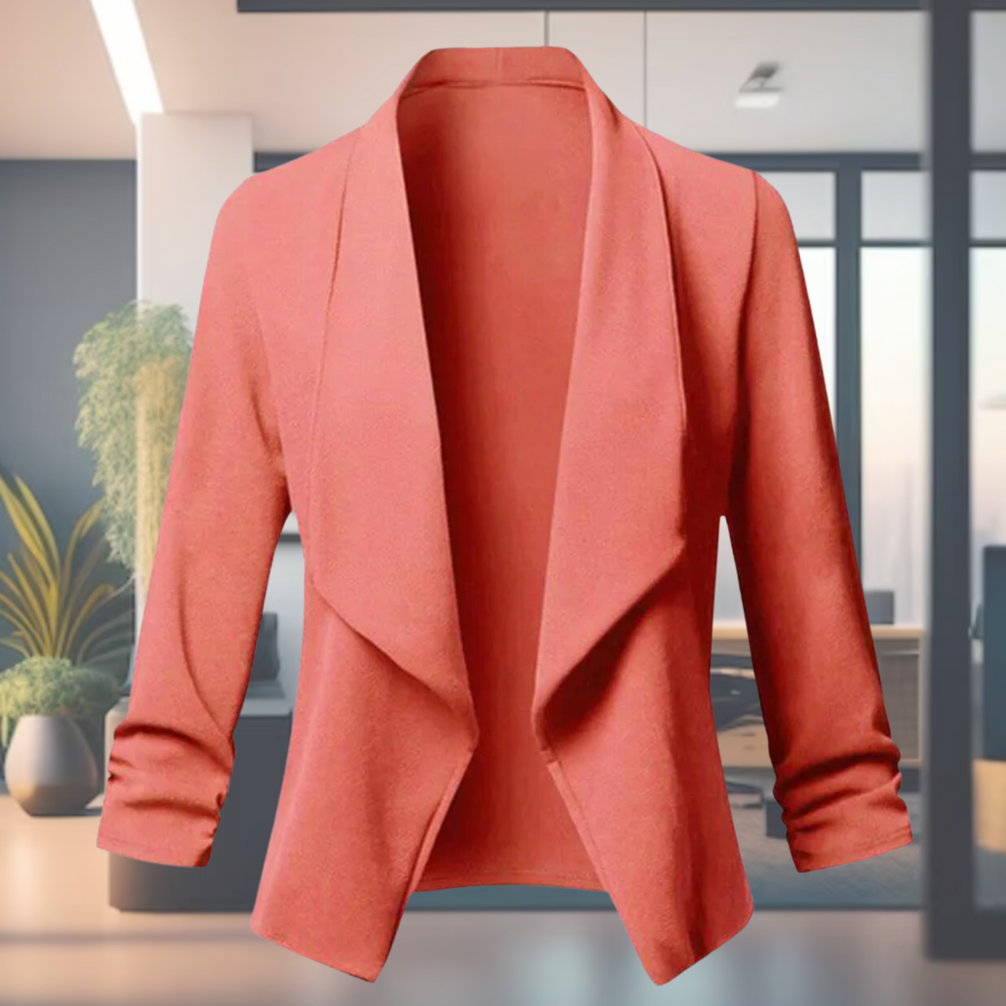 Damesblazer Lange Mouwen Lichtgewicht Elegante Stijl
