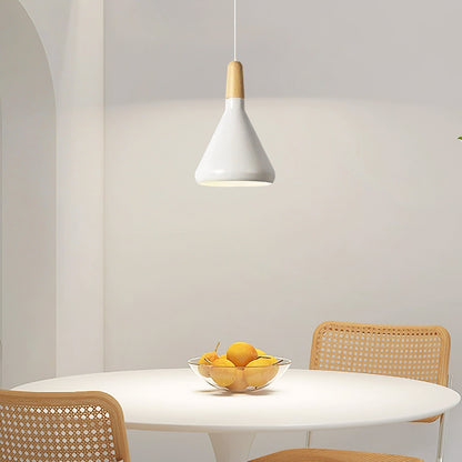 Hanglamp Scandinavisch Aluminium Hout Wit E27 Eettafel Woonkamer Minimalistisch Design Verlichting Keukeneiland