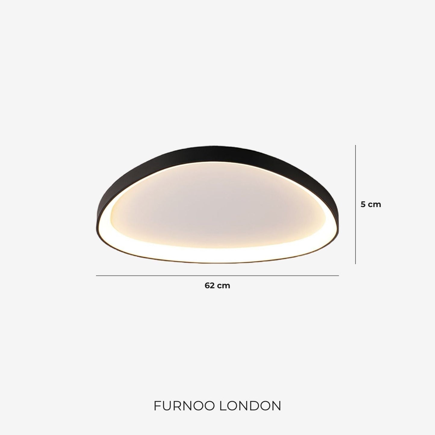 Pinnacle LED Plafondlamp – Minimalistische Moderne Plafondverlichting met Subtiele Verfijning