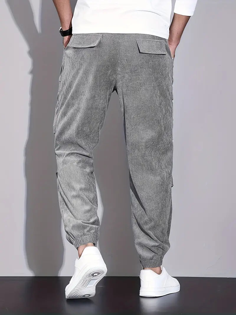 Heren Joggingbroek Zwart Cargo Comfortabele Broek