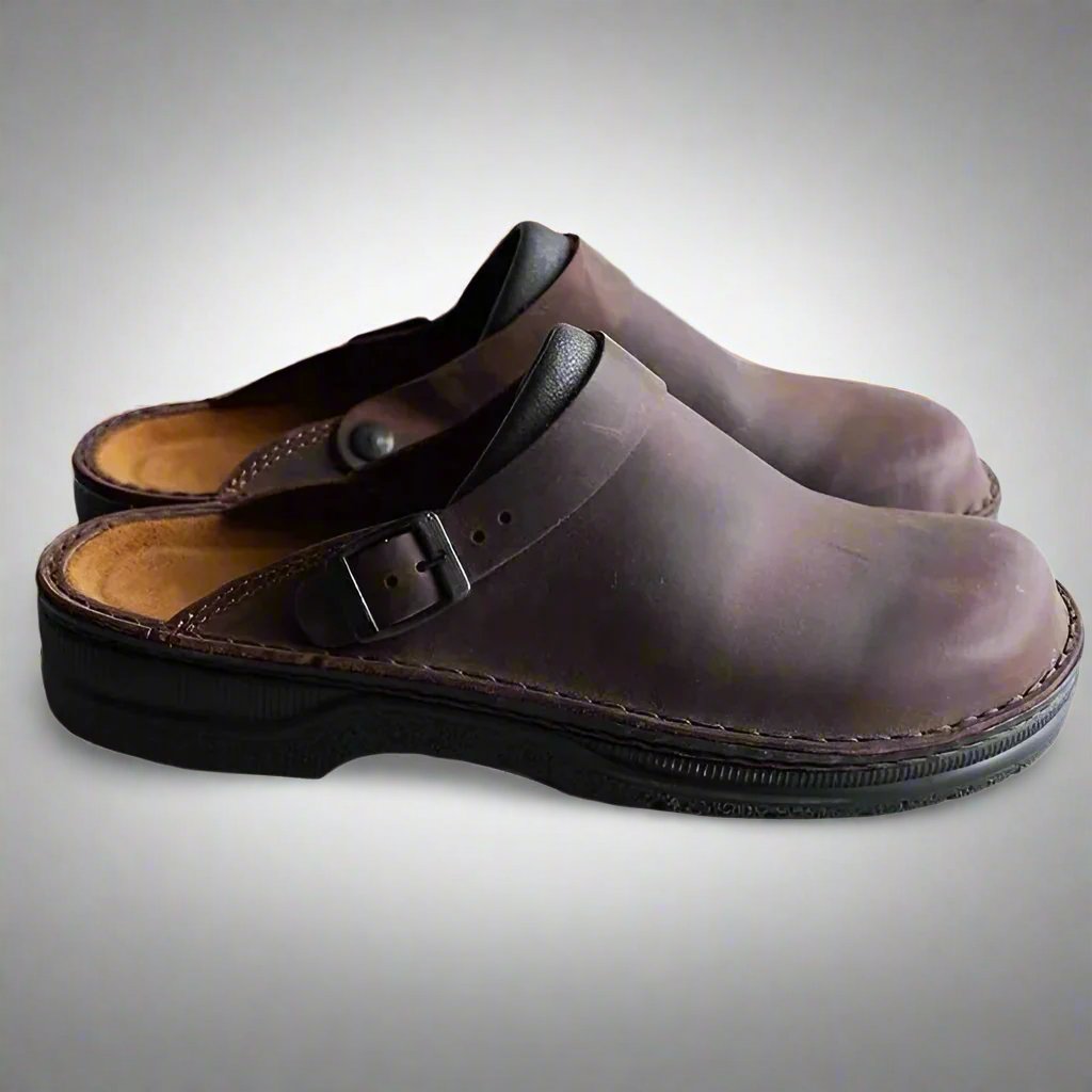 Unisex Suède Clogs met Verstelbare Gesp Comfortabel
