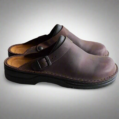 Unisex Suède Clogs met Verstelbare Gesp Comfortabel