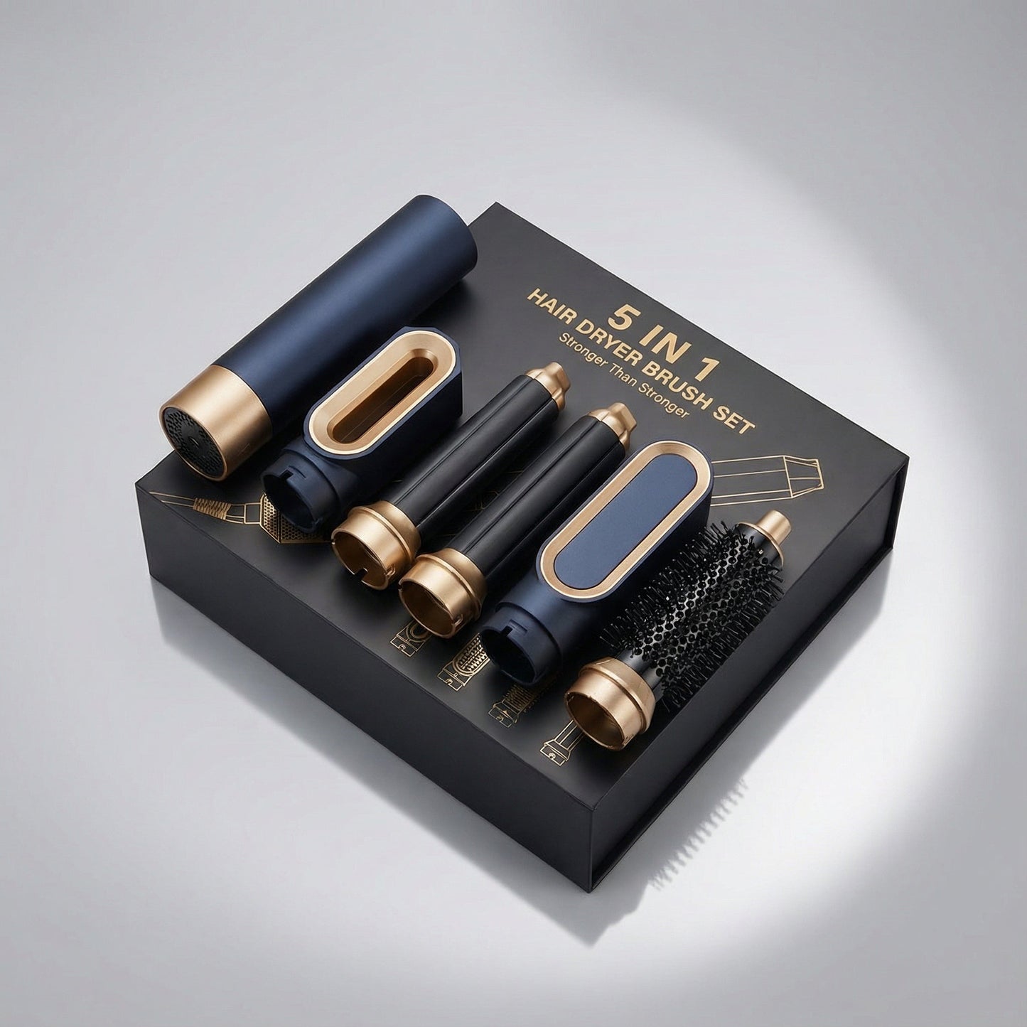 Haarstyler 5-in-1 1000W Ionen-Technologie Multifunctioneel Föhnen Stylen Krullen
