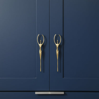 Minimalistische Kastgreep - Messing Zilver Roze - Scandinavisch Design Meubels