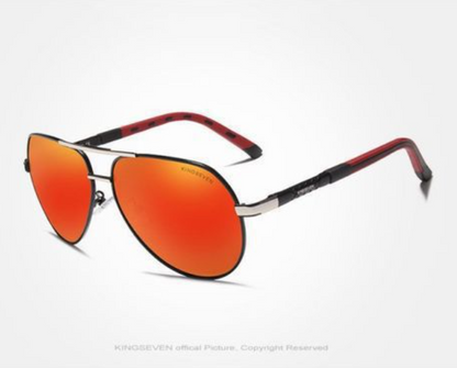 Gepolariseerde Aluminium Zonnebril met UV400 Bescherming | Vintage Design | Unisex