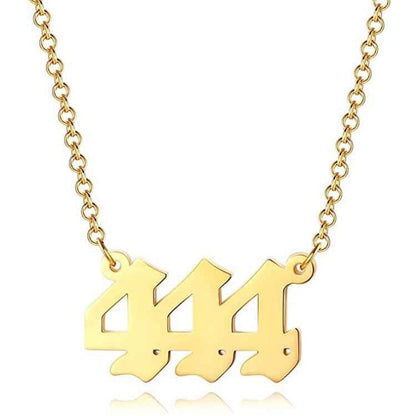 Gouden Ketting met Geluksengel en Cijfer Sieraad