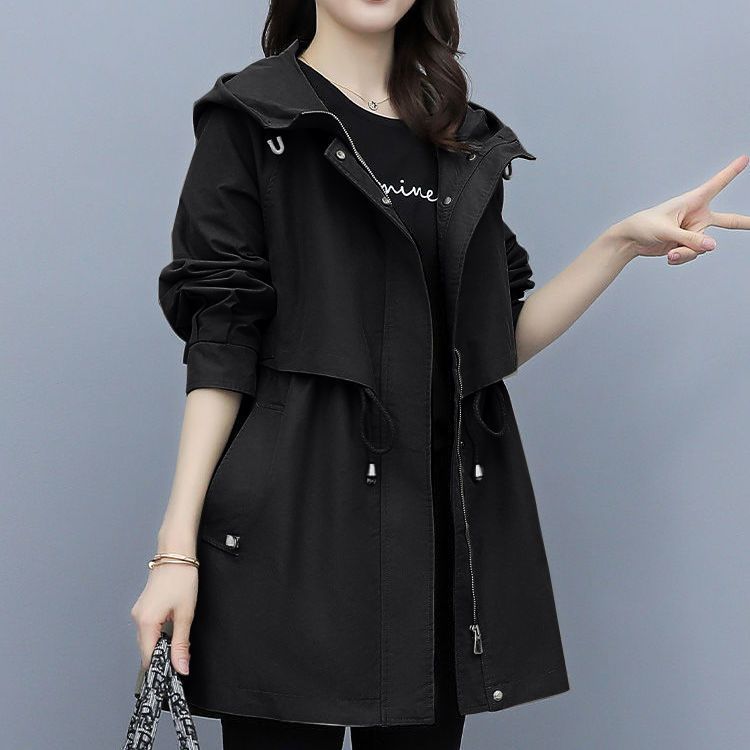 Dames Parka Jas Met Capuchon Waterdicht Modern Koreaans Design