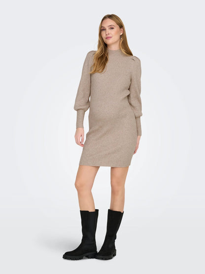 Zwangerschapsjurk Mini Damesjurk Hoge Hals Casual Stijl