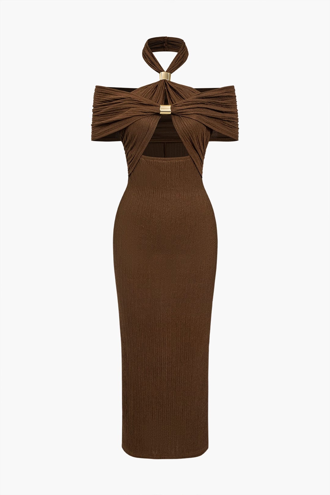 Korte Avondjurk Bodycon Met Knoopjes - StudioMarella