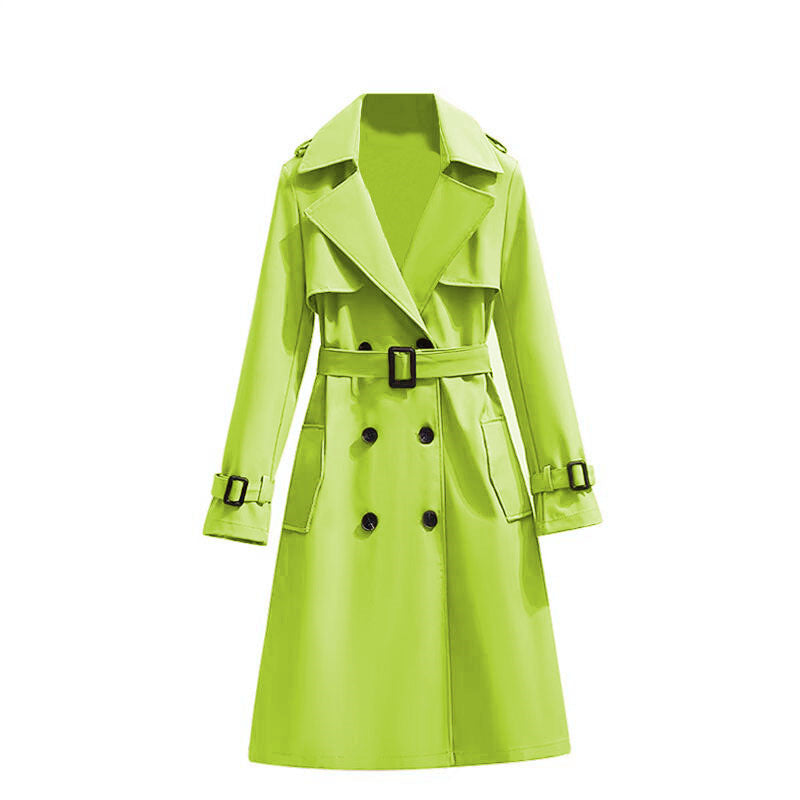 Dames Trenchcoat Waterdicht Mid Lengte Stijlvol