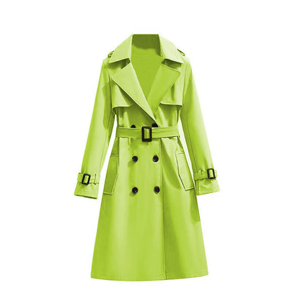 Dames Trenchcoat Waterdicht Mid Lengte Stijlvol