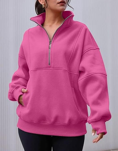 Dames Trui Oversized Warm met Kangoeroezak Comfortabel