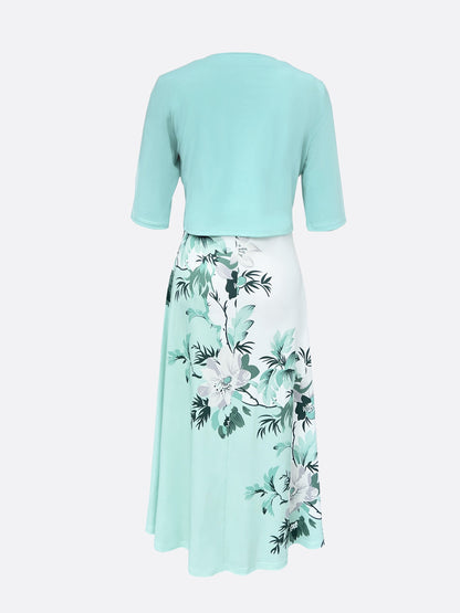 Elegante Jurk en Blazer Set voor Vrouw